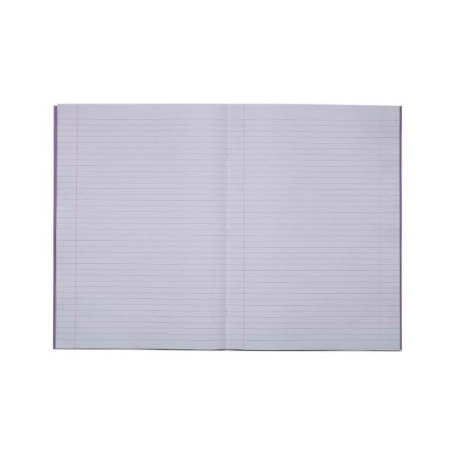 Rhino Exercise Book 80 Page A4 8mm Ruled Purple Contract (Pack of 50) VEXV668-1595-0 image 2
