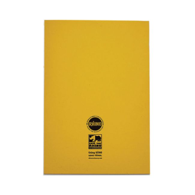 Rhino Exercise Book 80 Page A4 8mm Ruled Yellow Contract (Pack of 50) VEXV668-945-0 image 3
