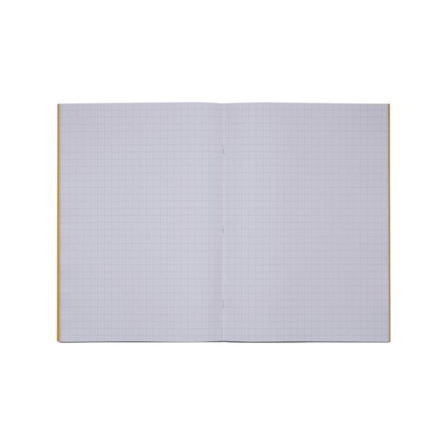 Rhino Exercise Book 80 Page A4 10mm Squares Yellow Contract (Pack of 50) VEXV668-215-0 image 2