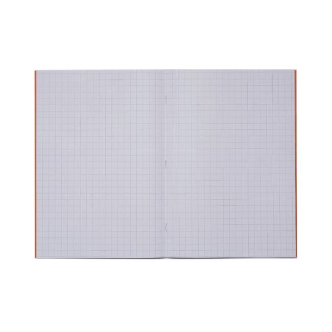 Rhino Exercise Book 80 Page A4 10mm Squares Orange Contract (Pack of 50) VEXV668-268-6 image 2