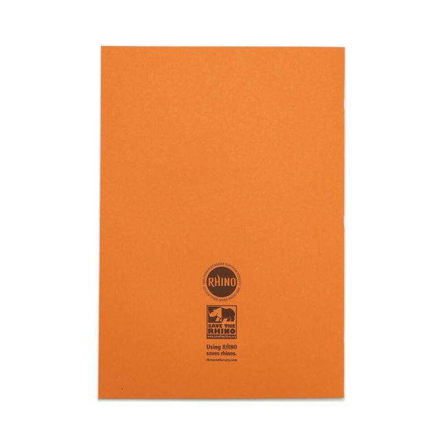 Rhino Exercise Book 80 Page A4 10mm Squares Orange Contract (Pack of 50) VEXV668-268-6 image 3