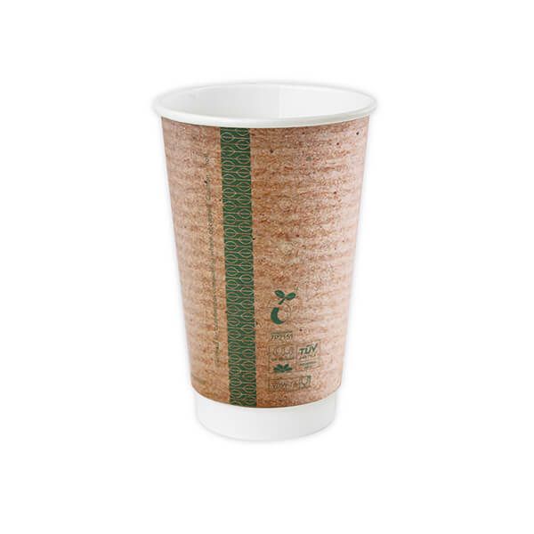Vegware Cup 16oz Dbl Wall Krft Pk400 image