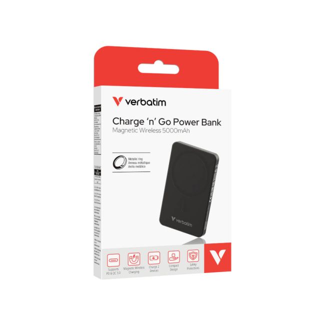 Verbatim Charge n Go Essentials Power Bank 5000mAh Black 32225 image 4