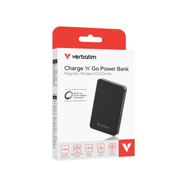 Verbatim Charge n Go Essentials Power Bank 10000mAh Black 32227 image 4