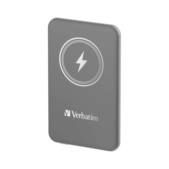 Verbatim Charge n Go Power Bank Magnetic Wireless Charging 5000mAh Grey 32244 image 2