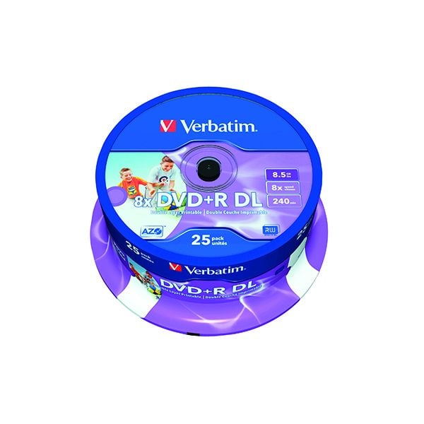 Verbatim DVD DL WP Spindle Pk25 image