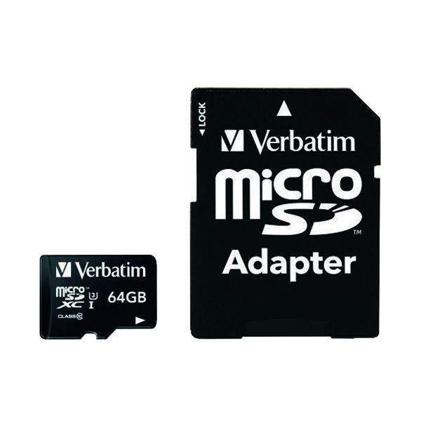 Verbatim Pro MicroSDXC 64Gb Mem Card image