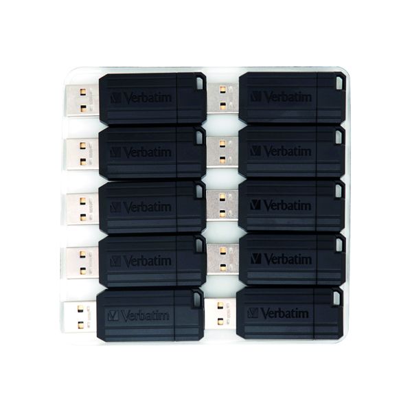 Verbatim Pstripe USB 16GB Blk Pk10 image