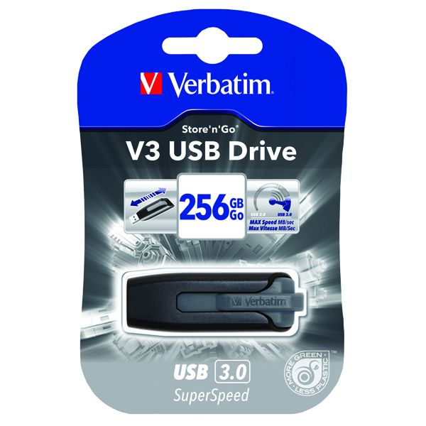 Verbatim V3 USB3.0 256GB Flash Drive image