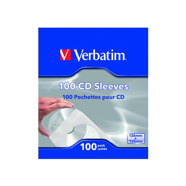 Verbatim CD/DVD Paper Sleeves Pk100 image