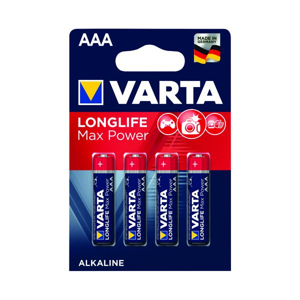 Varta Llife Max Pwr AAA Battery Pk4 image