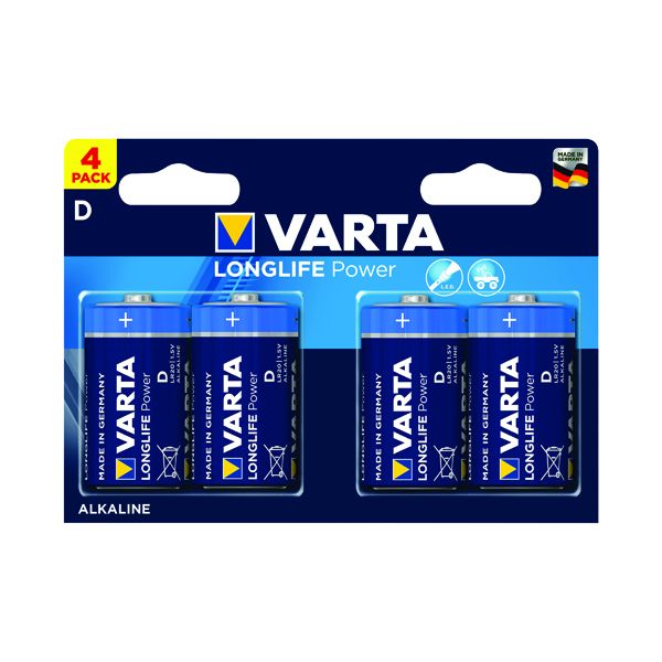 Varta Longlife Power D Battery Pk4 image