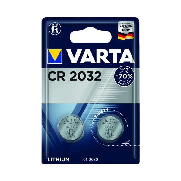 Varta CR2032 Coin Cell Battery Pk2 image