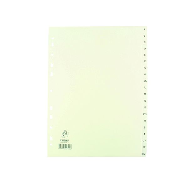 Np Index A-Z Polyprop White image