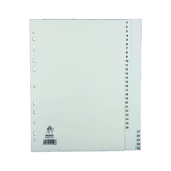 Np Index 1-31 Polyprop White image