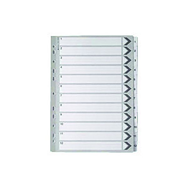 Np A4 Mylar Index 1-12 White image