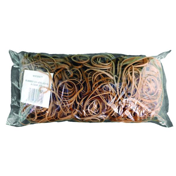 Rubber Bands 454gm Assorted Sizes image