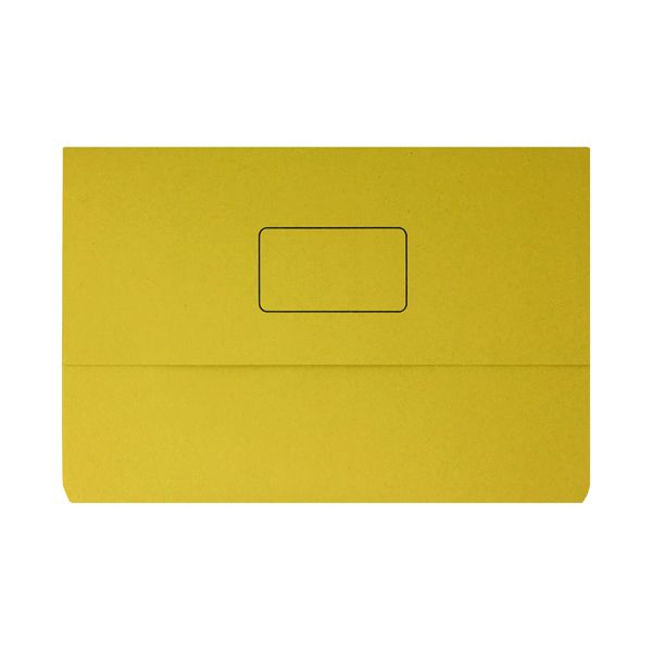 Np Document Wallet Foolscap Yellow image