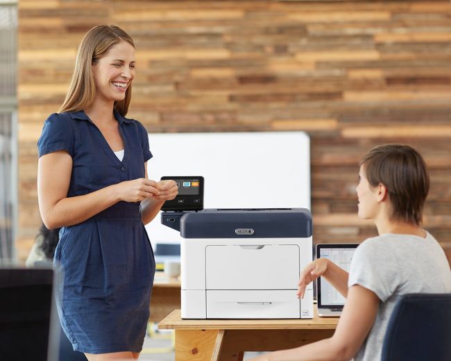 Xerox Versalink B400DN A4 Colour Laser Printer Front View in office