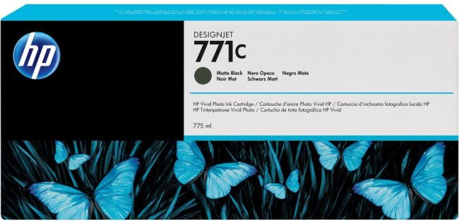 HP B6Y07A No.771C Matte Black Ink Cartridge (775ml)