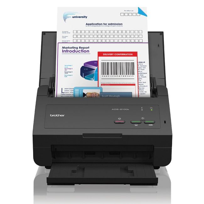 Brother ADS-2100e Desktop Document Scanner Front 1