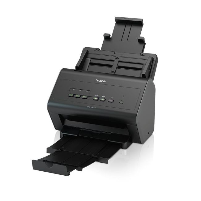 Brother ADS-2400N Document Scanner Left View 1
