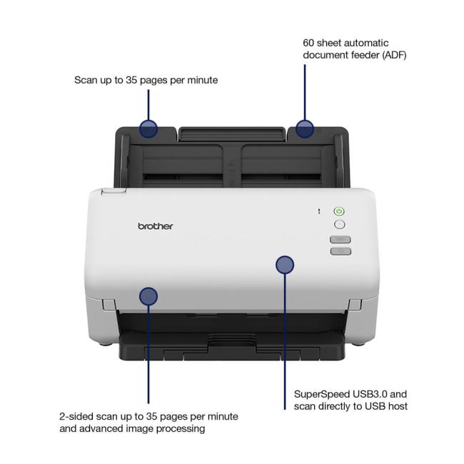 Brother ADS-4100 A4 Document Scanner