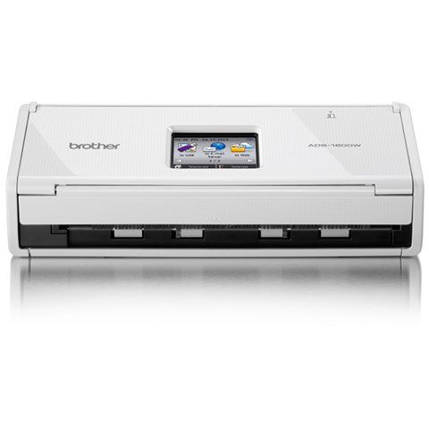 Brother ADS-1600W Desktop Document Scanner Front View 1