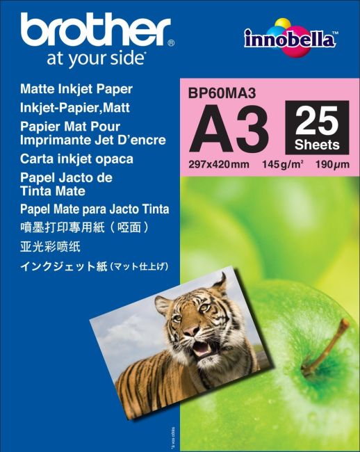 Brother BP60MA3 A3 Matt Paper 145gsm (25 sheets)
