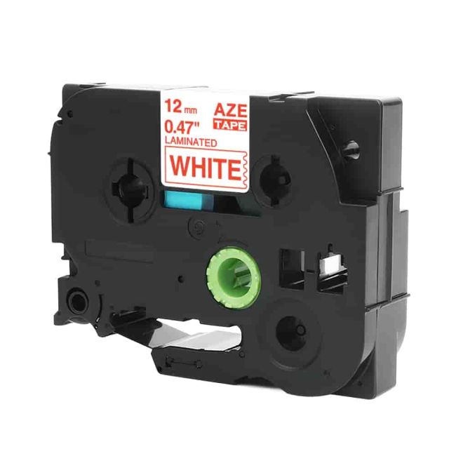 Compatible Brother 12mm Gloss Red On White Tape CP-TZe232