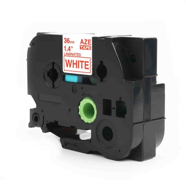 Compatible Brother 36mm Red On White Tape CP-TZe262