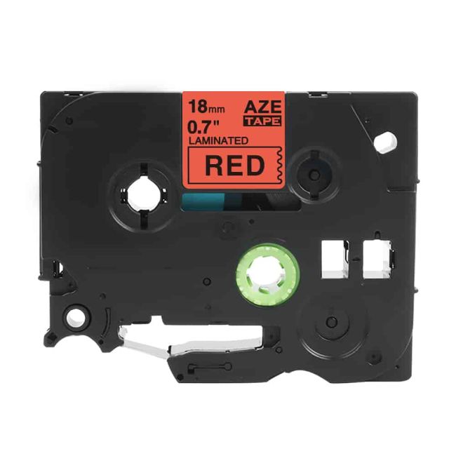 Compatible Brother 18mm Gloss Black On Red Tape CP-TZE441