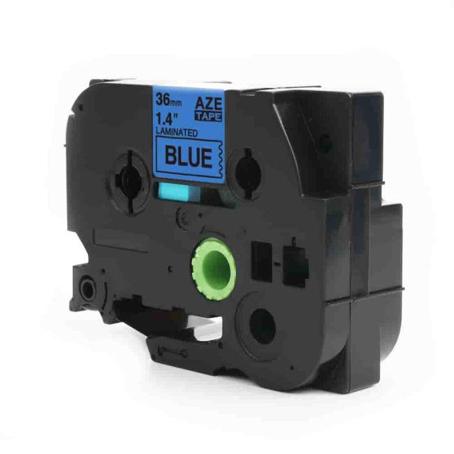 Compatible Brother 36mm Black On Blue Tape CP-TZe561