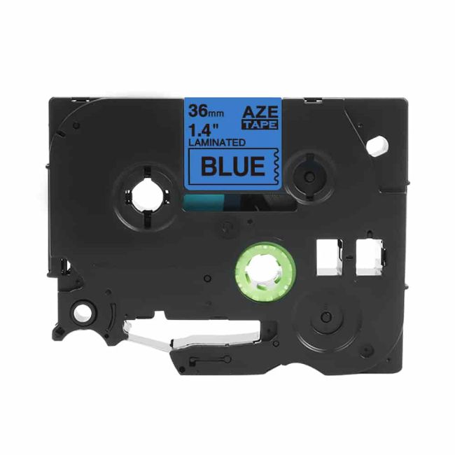 Compatible Brother 36mm Black On Blue Tape CP-TZe561