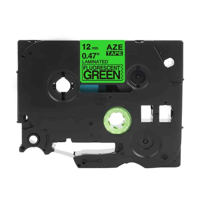 Compatible Brother TZeD31 TZD31 12mm Black on Fluorescent Green Tape