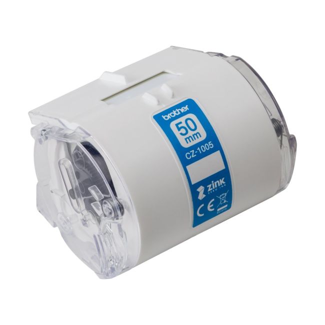 Brother CZ1005 50mm Continuous White Tape (5 Meters)