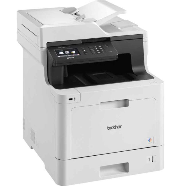 Brother DCP-L8410CDW A4 Colour Laser Multifunction  side view