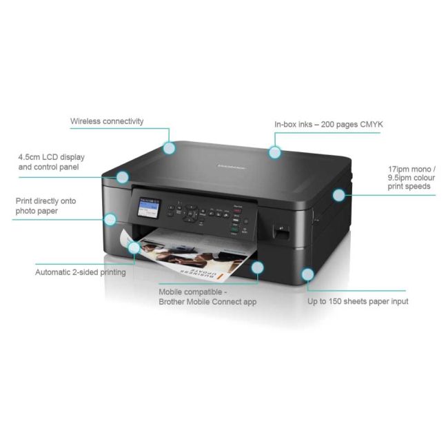 Brother DCP-J1050DW A4 Colour Multifunction Inkjet Printer - DISCONTINUED