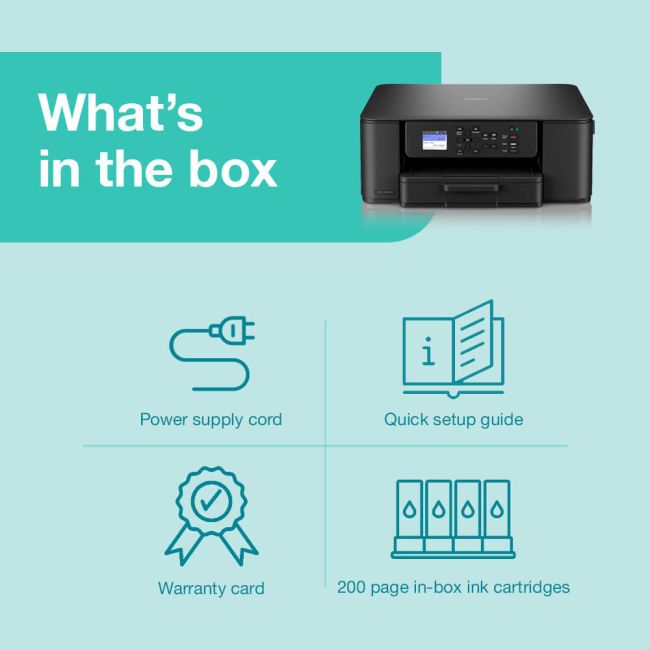 Brother DCP-J1310DW A4 Colour Multifunction Inkjet Printer