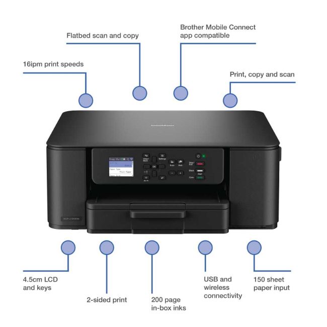 Brother DCP-J1310DW A4 Colour Multifunction Inkjet Printer ** Clearance **