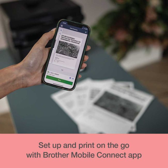 Brother DCP-L1660W A4 Mono Multifunction Laser Printer