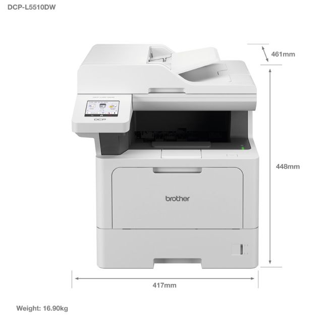Brother DCP-L5510DW A4 Mono Multifunction Laser Printer