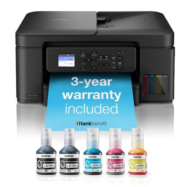 Brother TankBenefit DCP-T780DW A4 Colour Multifunction Inkjet Printer