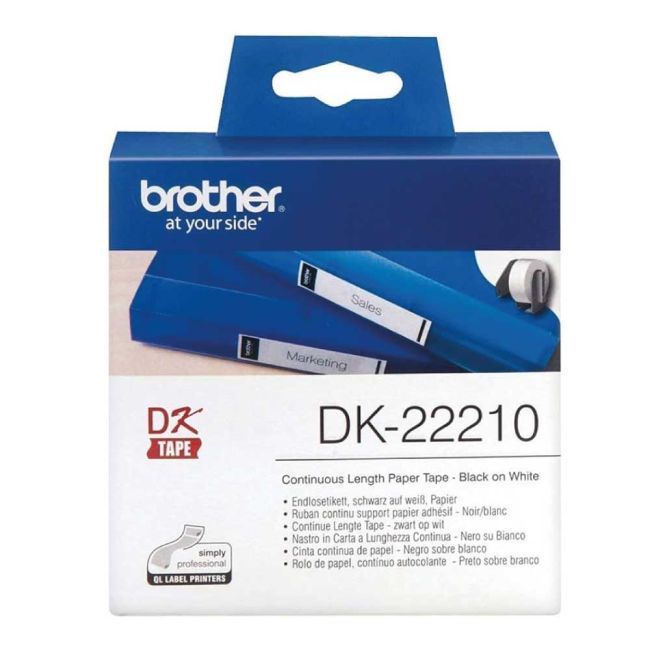 Brother DK22210 29mm Continuous Paper Label Roll 