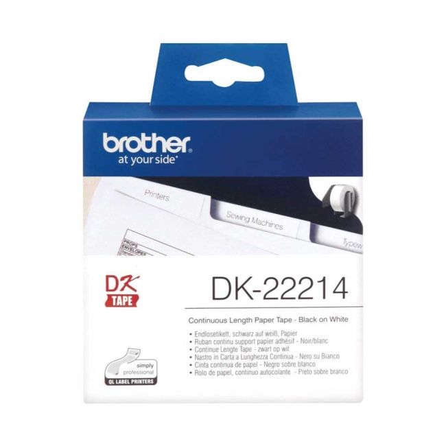 Brother DK22214 12mm Continuous Paper Tape