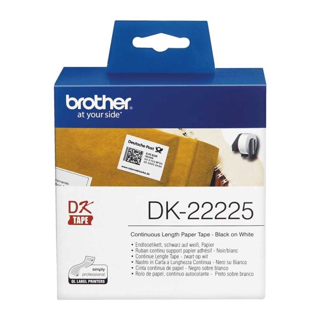Brother DK22225 38mm Continuous Paper Label Roll 