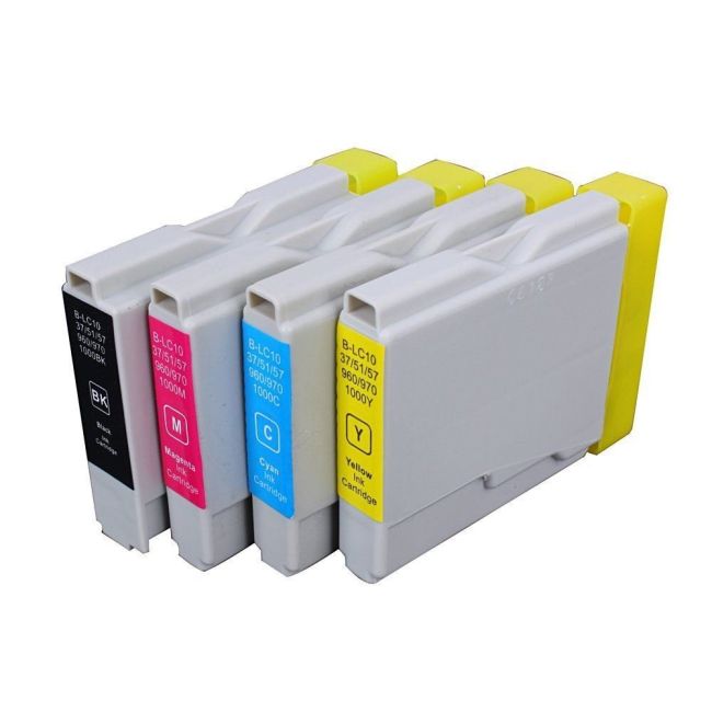 Brother PB-LC1000HVAL High Yield K, Standard Yield CMY Ink Cartridge Pack