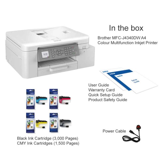 Brother MFC-J4340DW A4 Colour Inkjet Multifunction Printer - DISCONTINUED