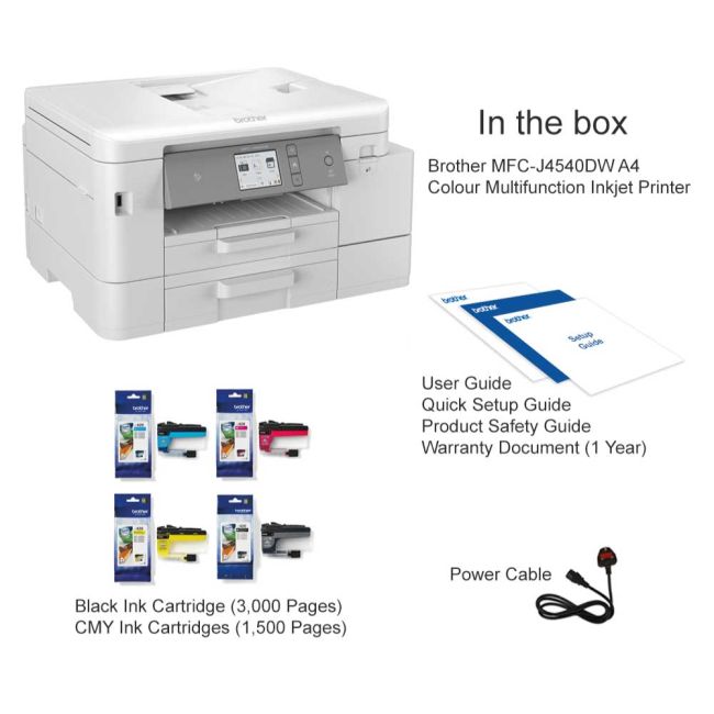 Brother MFC-J4540DW A4 Multifunction Inkjet Printer  ** Clearance ** 