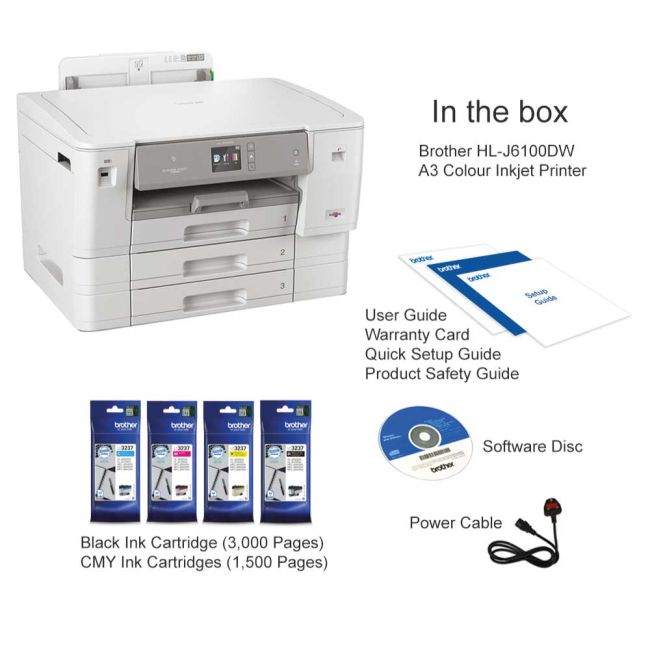 Brother X-Series HL-J6100DW A3 Colour Inkjet Printer - DISCONTINUED